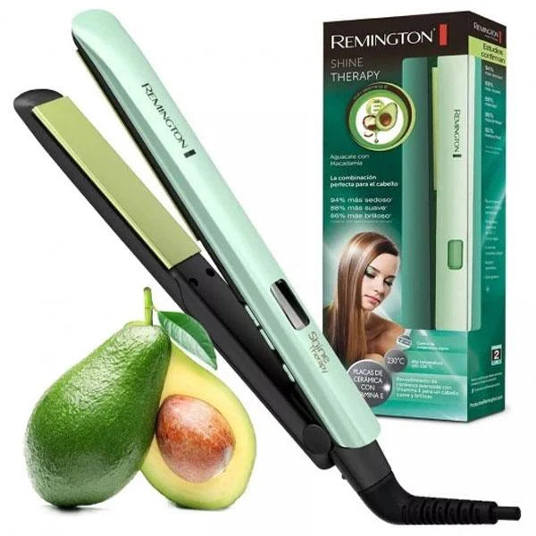 Plancha Alisadora Remington Shine Therapy Aguacate - S9960