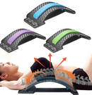 Estirador masajeador Lumbar con acupresión y terapia magnética + Totalmente gratis uno Mini Masajeador Parche Mariposa