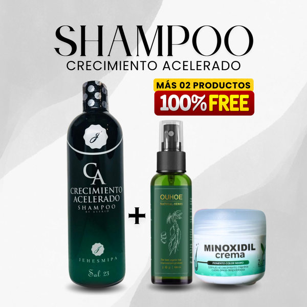 Shampoo Crecimiento Acelerado + 02 Obsequios Totalmente Gratis