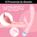 MASAJEADOR DUPLO PUNTO EM SILICONA - TU MOMENTO, TU RITMO, TU BIENESTAR 🌸